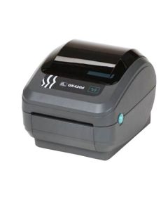 Impresora térmica de etiquetas Zebra de la serie GK de color negro